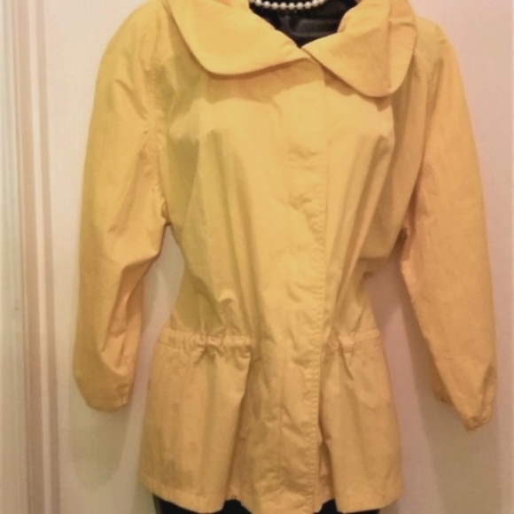 Chico's Jackets & Blazers - CHICOS  | Women's Jacket Yellow Zip Up with Pockets & Drawstring  ( S- M)